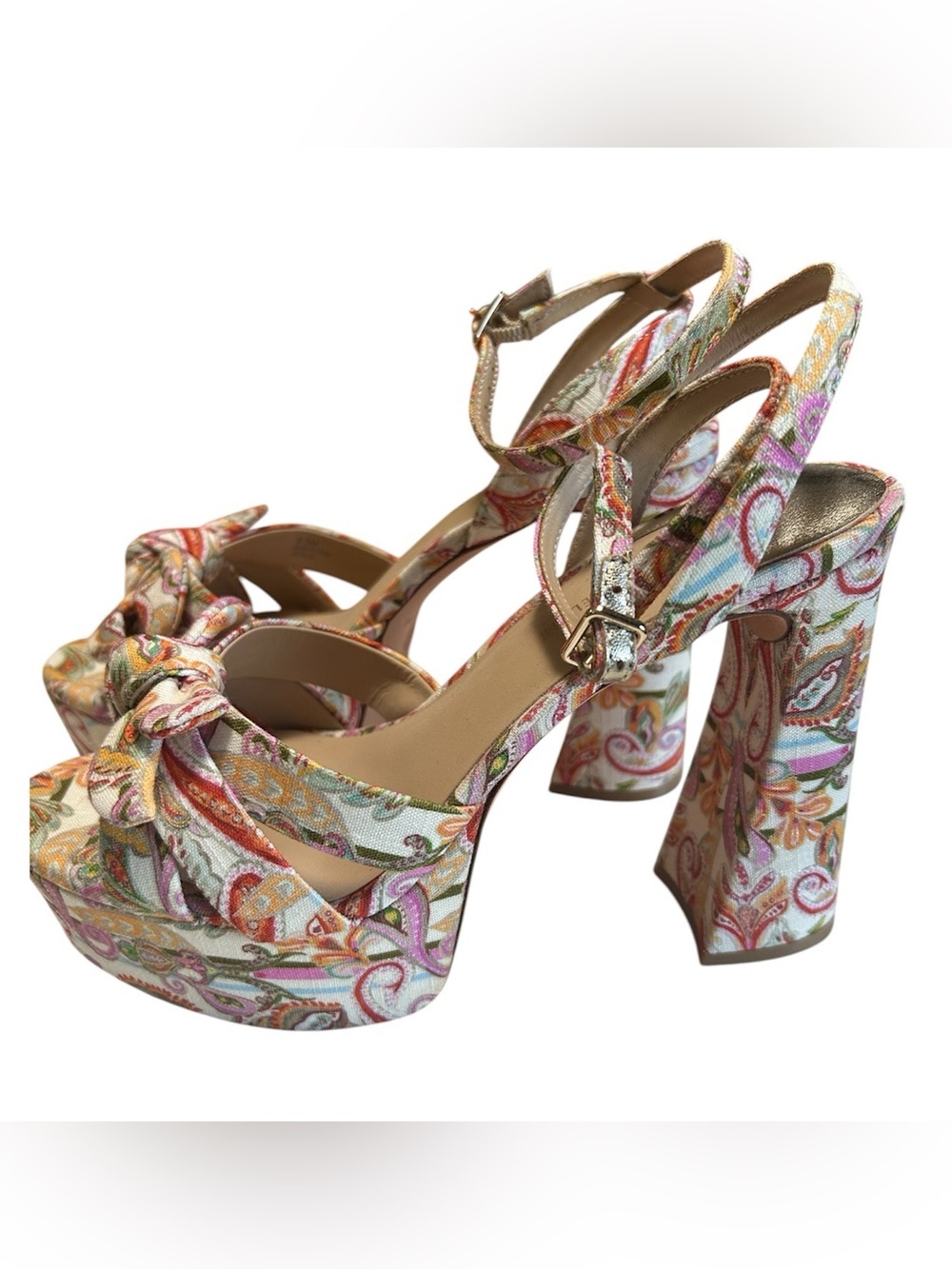 Antonio Melani Paisley Print Heels